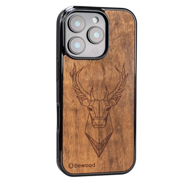 Bewood case for iPhone 16 Pro 6,3" Deer Imbuia