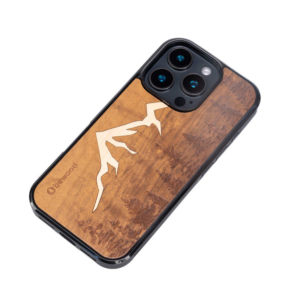 Bewood case for iPhone 16 Pro 6,3" Mountains Imbuia