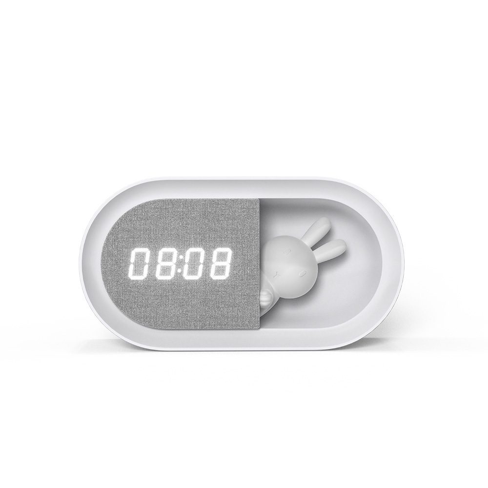 419632_oryg Alarm clock with LED Bunny night light PURE FNL-05 INGRID white long Forever Light