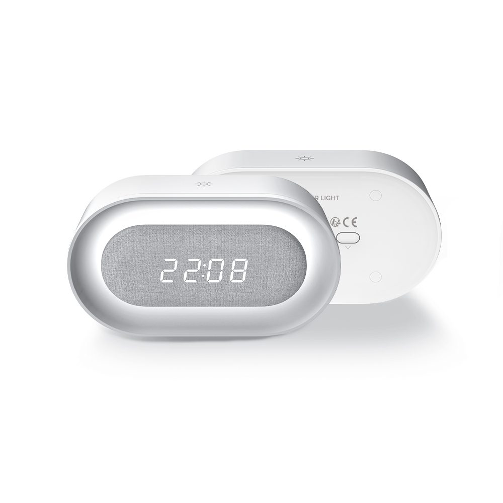 419643_oryg Alarm Clock with LED Night Light PURE FNL-07 AKSEL white long Forever Light