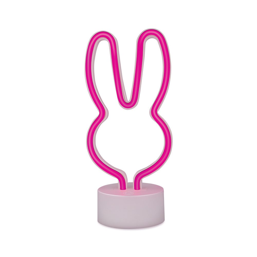 419659_oryg Neon LED on stand RABBIT pink USB-C FSC-10 Forever Light