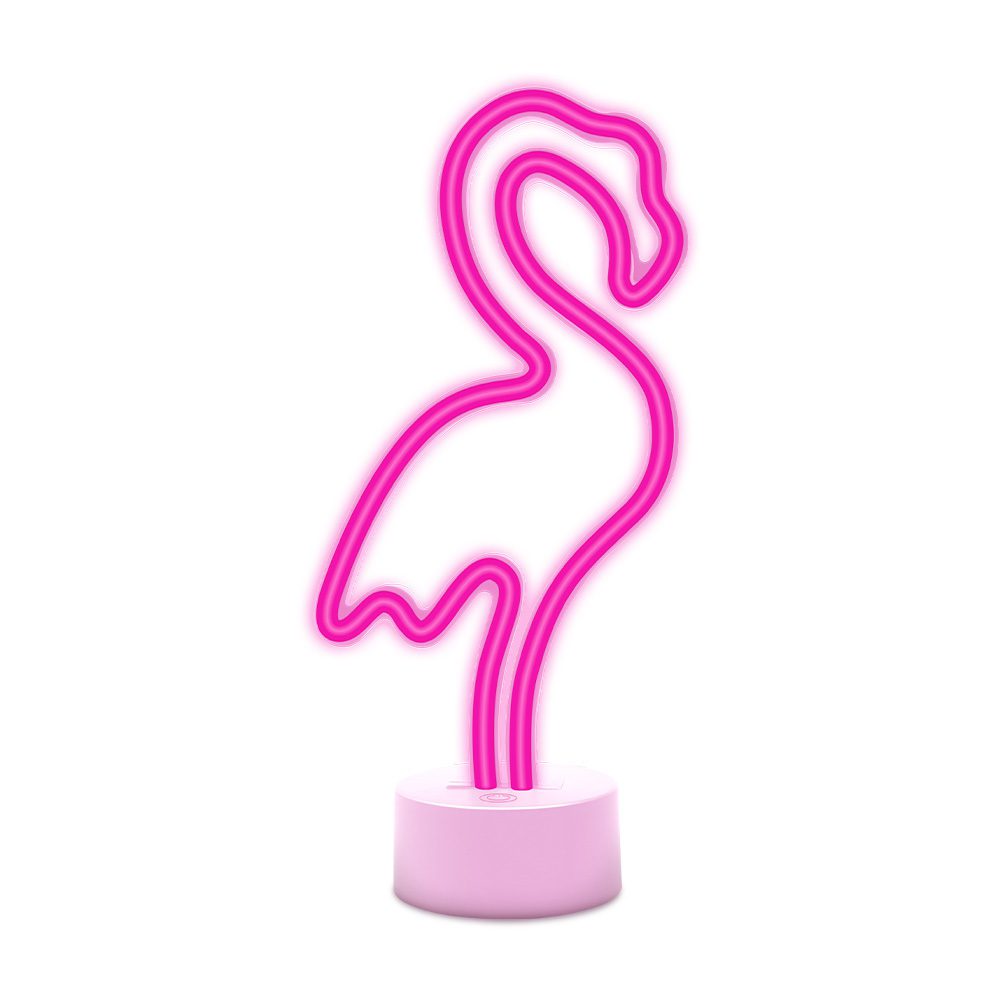 419663_oryg Neon LED on stand FLAMINGO pink USB-C FSC-11 Forever Light