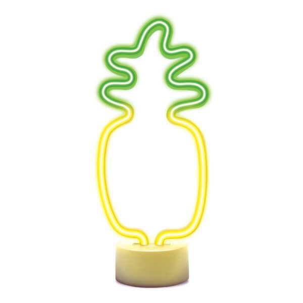 419687_oryg Neon LED on stand PINEAPPLE orange green USB-C FSC-12 Forever Light