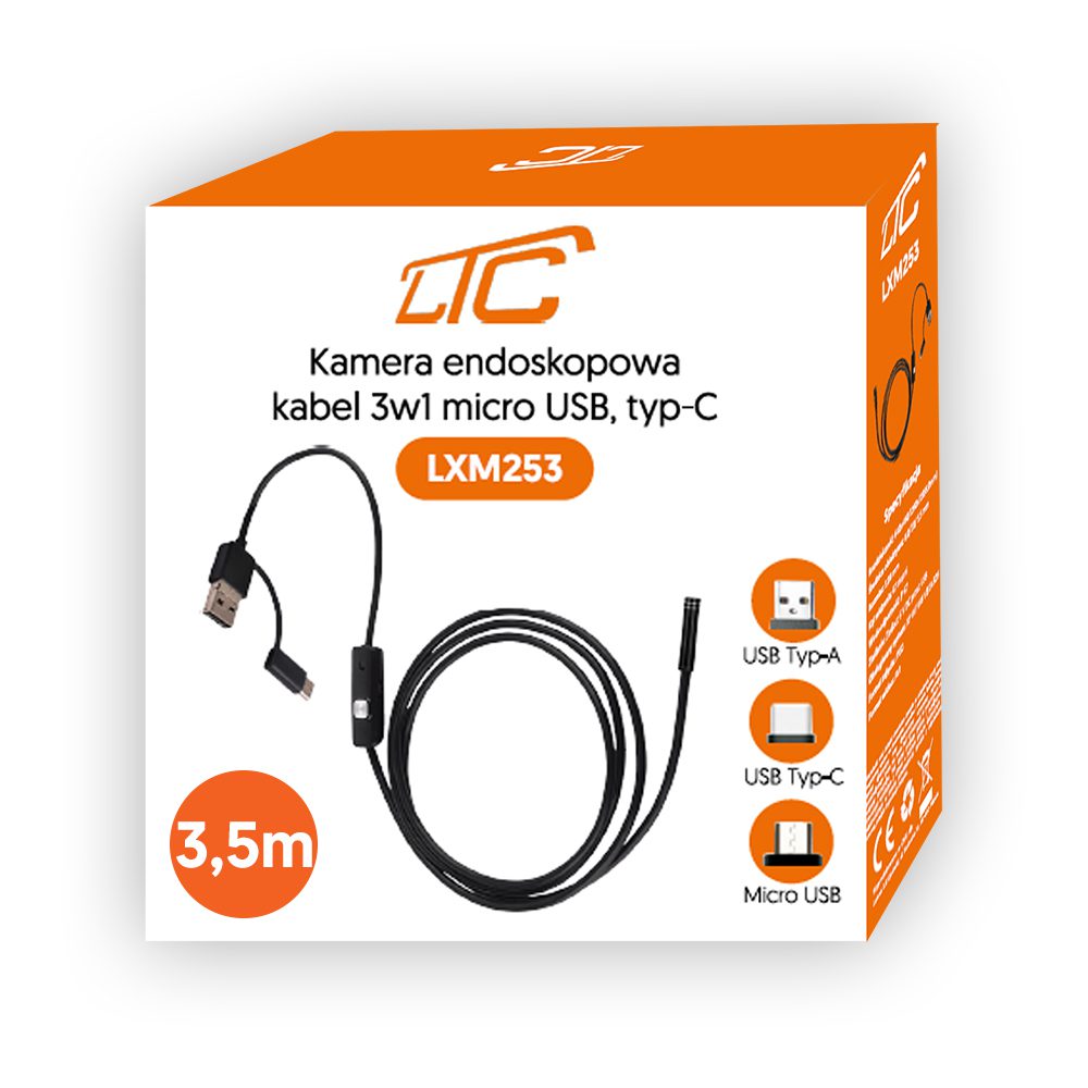 419743_oryg Endoscope camera 3.5m lens 8/7/5.5mm USB-C/Micro-USB LTC
