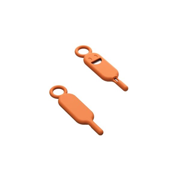 419811_oryg Key / needle for SIM card tray needle keychain orange