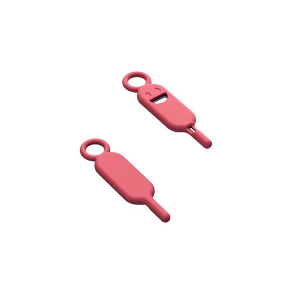 419812_oryg Key / needle for SIM card tray needle keychain magenta