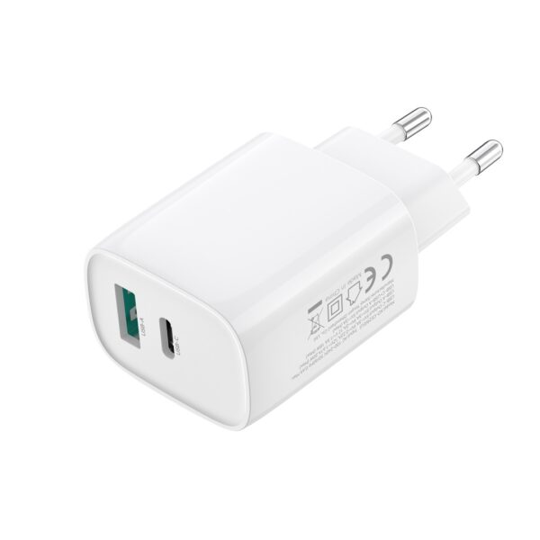 XO wall charger CE29 PD 20W 1x USB-C 1x USB white