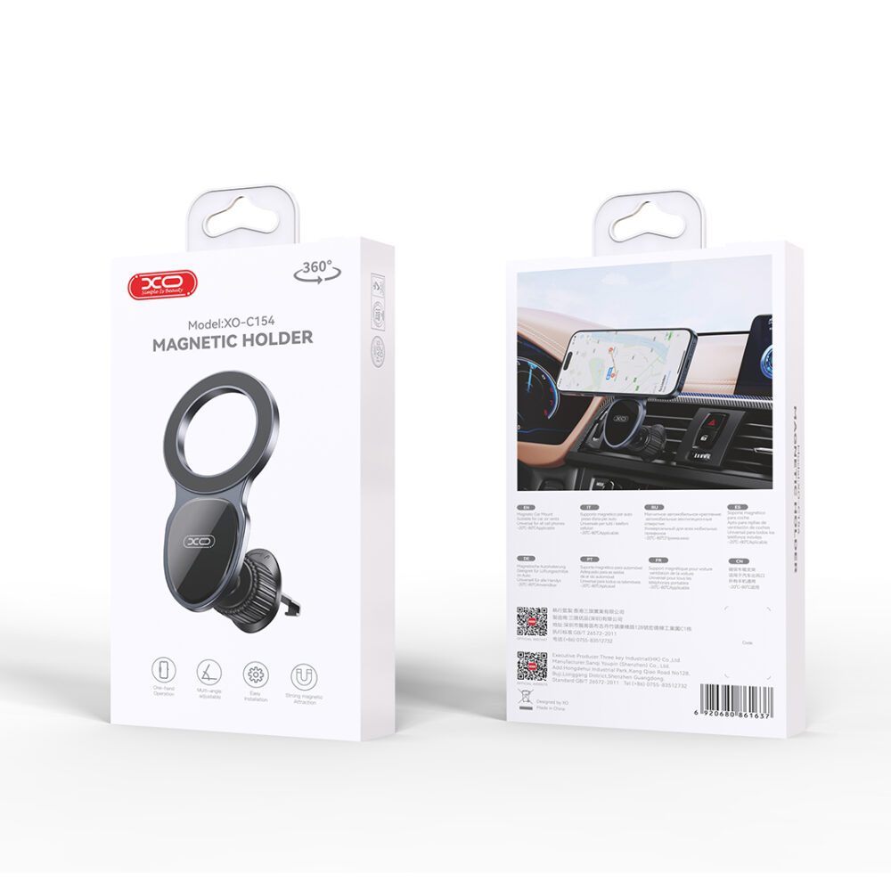XO car holder 154 magnet black for air outlet