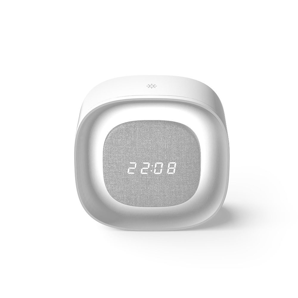 420212_oryg Alarm clock with Night Light LED PURE FNL-03 BJORN white square Forever Light