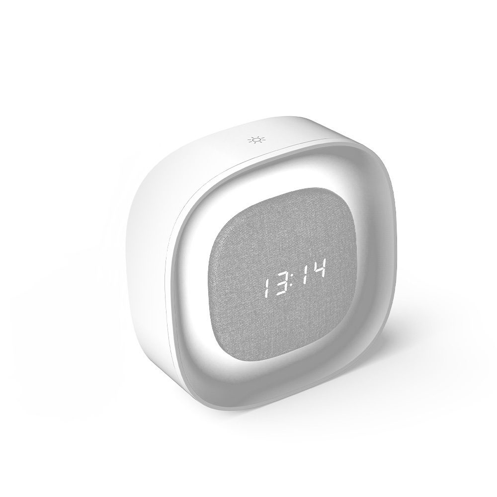 420214_oryg Alarm clock with Night Light LED PURE FNL-03 BJORN white square Forever Light