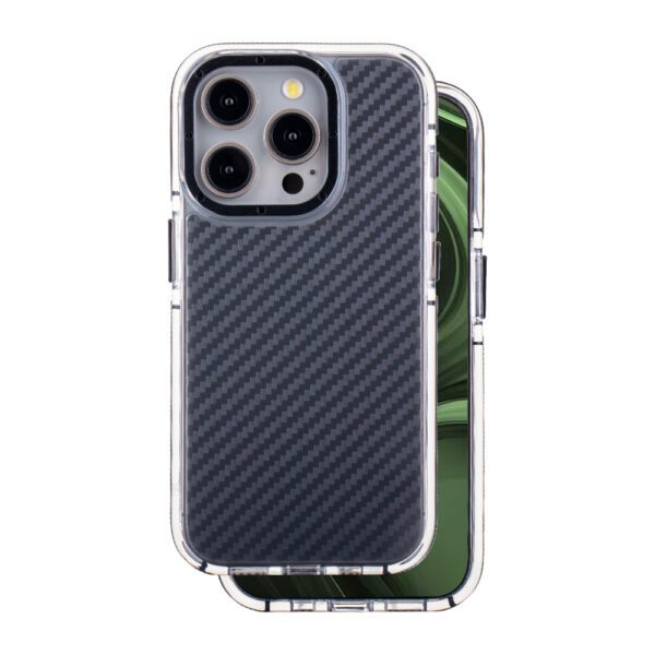 Acrylic Carbon case for iPhone 15 Pro 6,1" black