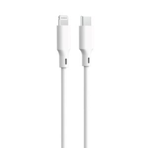 421124_oryg Forever recycling  cable USB-C - Lightning 1,5m 3A KR12-CL-00 white