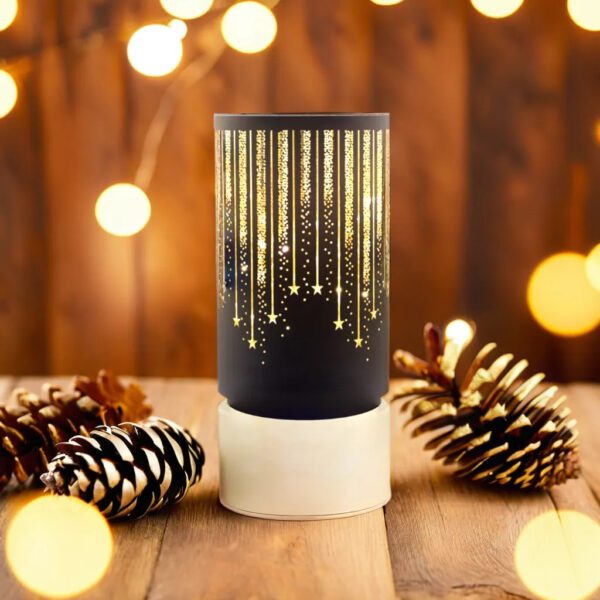 421182_oryg Christmas glass Lantern FCL-20 black-gold L Forever Light