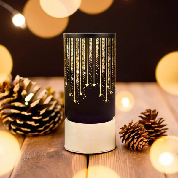 421183_oryg Christmas glass Lantern FCL-20 black-gold L Forever Light