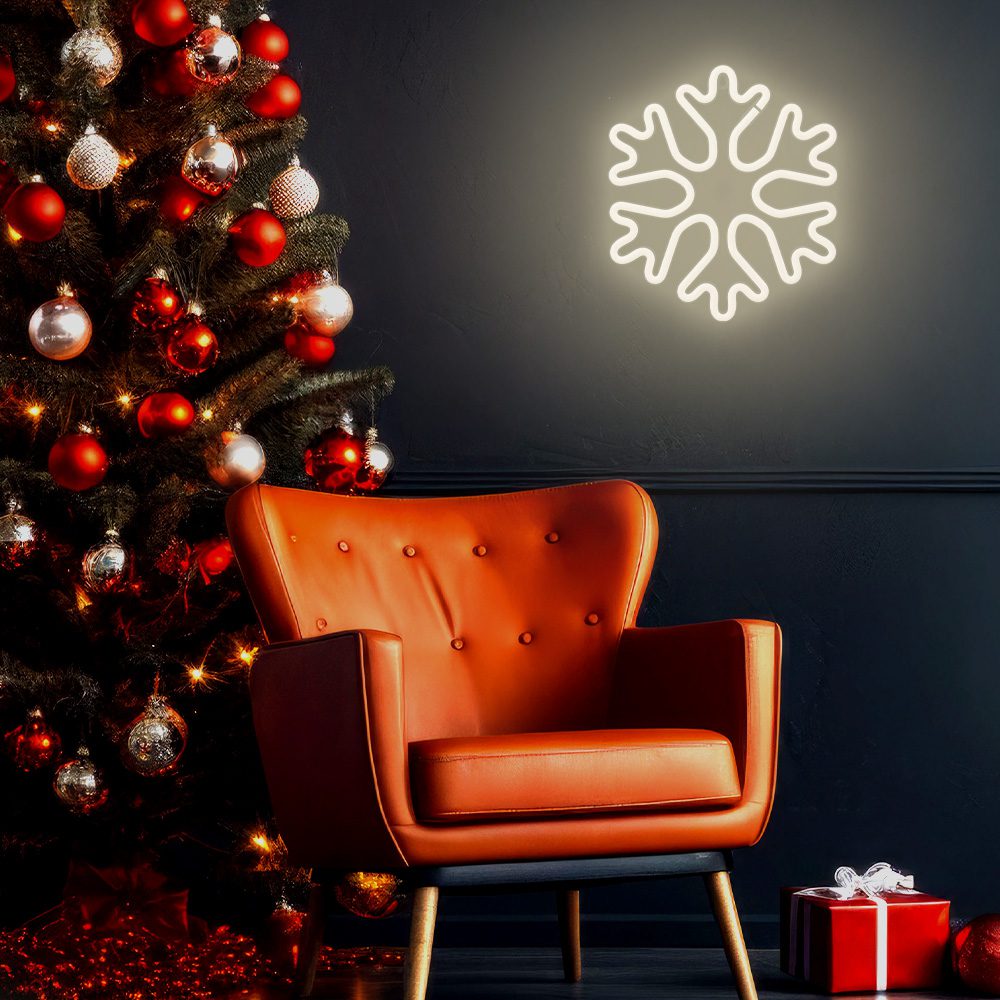 421323_oryg Neon LED CHRISTMAS SNOWFLAKE white FLNE20 Forever Light