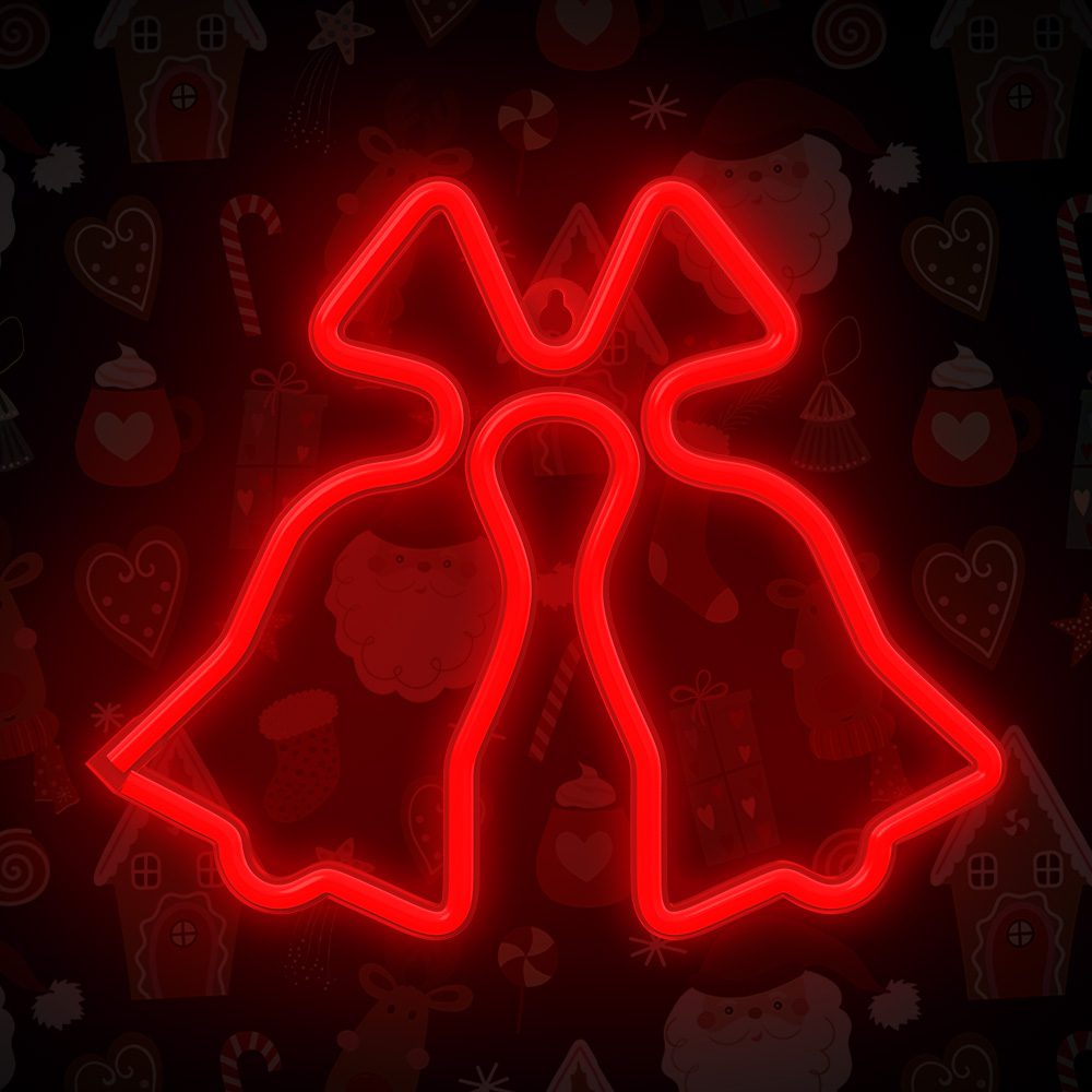 421339_oryg Neon LED CHRISTMAS BELLS red FLNE17 Forever Light