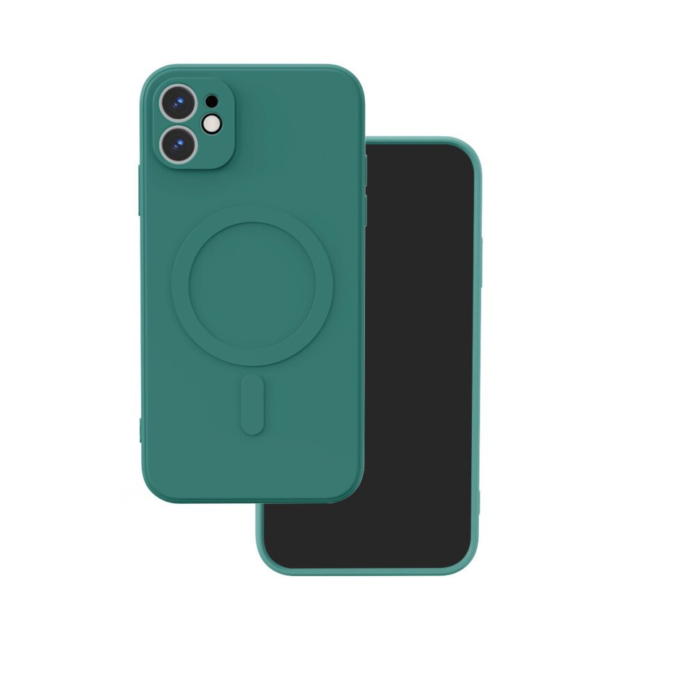 421439_oryg Simple Color Mag case for iPhone 12 6,1" dark green