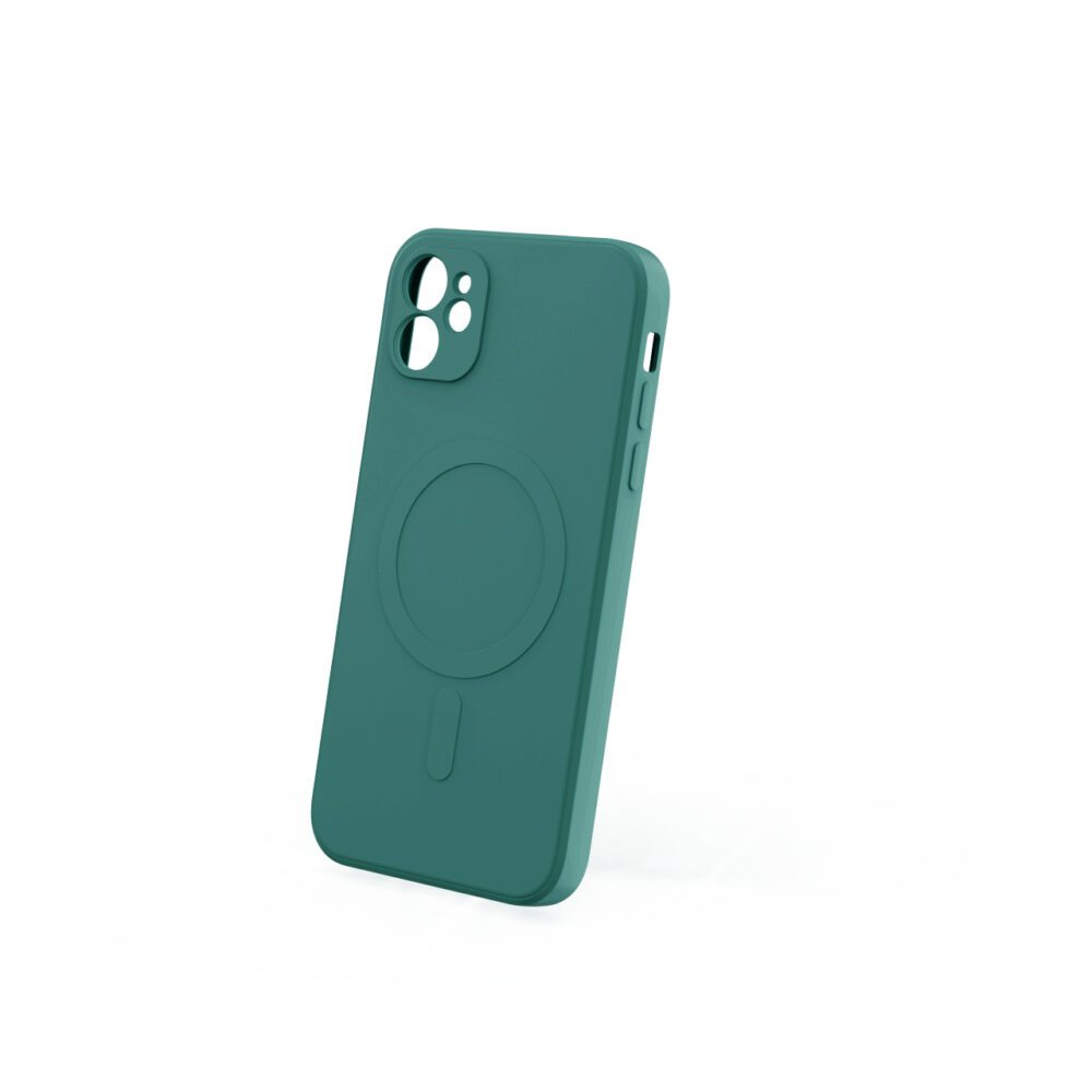 421441_oryg Simple Color Mag case for iPhone 12 6,1" dark green