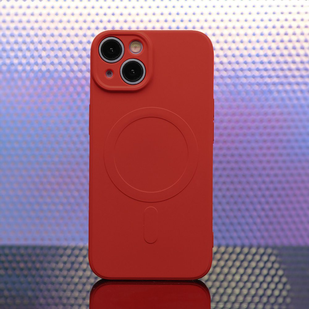 421460_oryg Simple Color Mag case for iPhone 14 6,1" red
