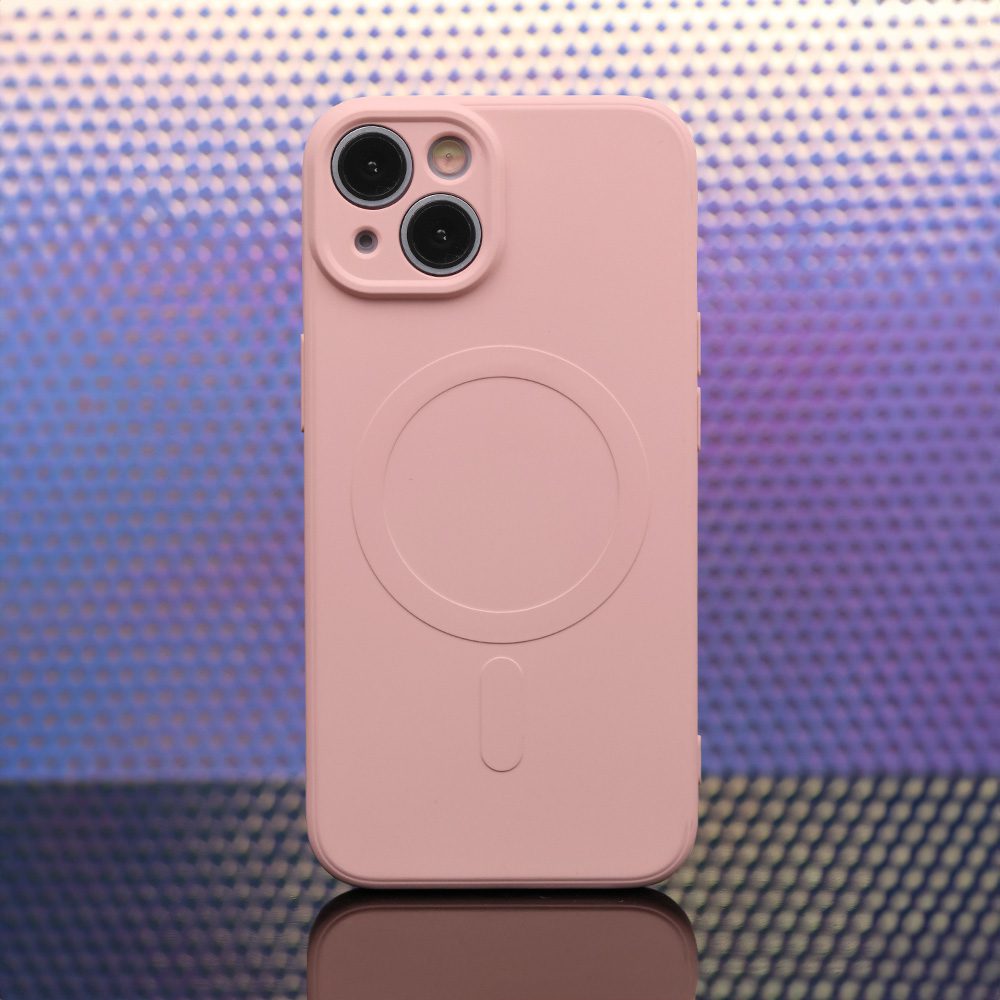 421470_oryg Simple Color Mag case for iPhone 14 6,1" pink