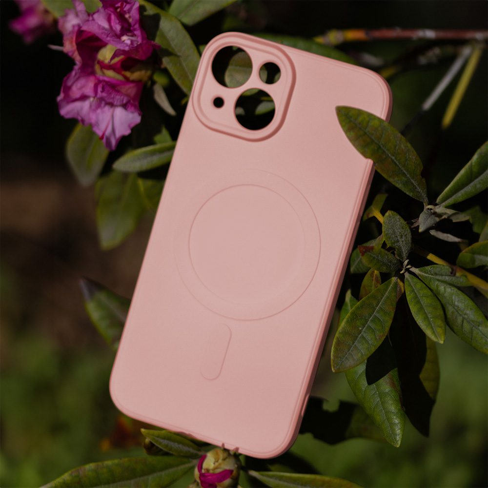 421472_oryg Simple Color Mag case for iPhone 14 6,1" pink