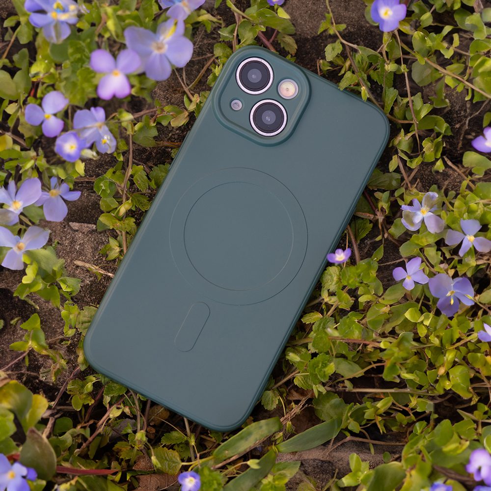 421487_oryg Simple Color Mag case for iPhone 12 6,1" dark green