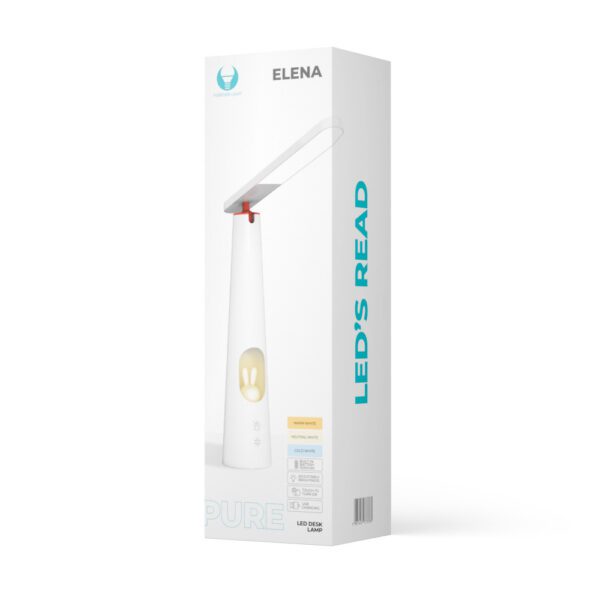 421491_oryg Desk LED Lamp 7.5W with bunny light PURE FLB-150 ELENA white Forever Light
