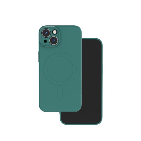 421506_oryg Simple Color Mag case for iPhone 16 Plus 6,7" dark green