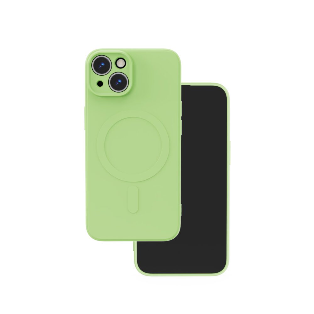421518_oryg Simple Color Mag case for iPhone 16 6,1" light green
