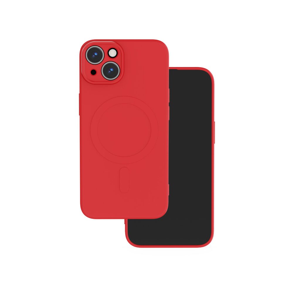 421524_oryg Simple Color Mag case for iPhone 14 6,1" red