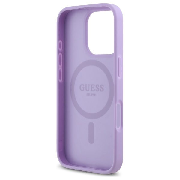421605_oryg Guess case for iPhone 16 Pro Max 6,9" GUHMP16XPSAHMCU Saffiano purple MagSafe