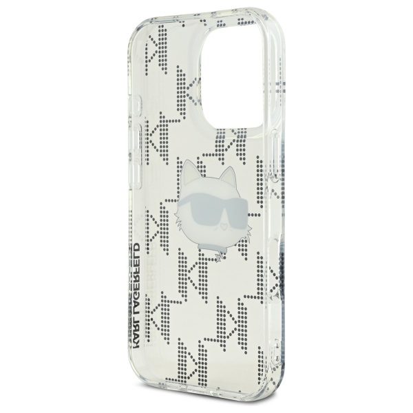 Karl Lagerfeld case for iPhone 16 Pro 6,3" KLHCP16LHKLPCHT transparent Hard IML Choupette Head Electroplated