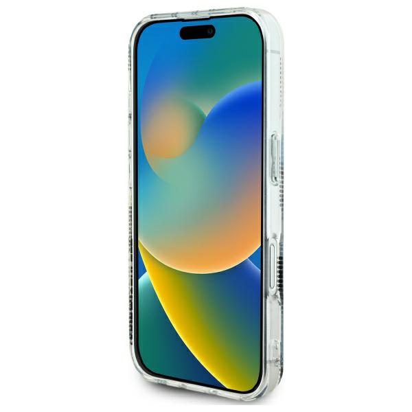 421658_oryg Karl Lagerfeld case for iPhone 16 6,1" KLHCP16SHKLPCHT transparent Hard IML Choupette Head Electroplated