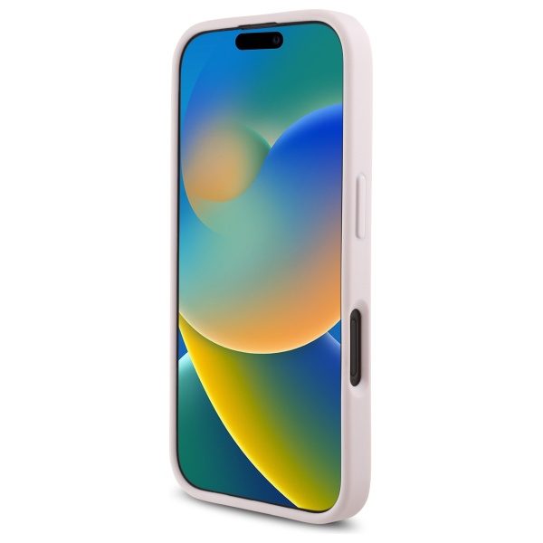 Karl Lagerfeld case for iPhone 16 6,1" KLHCP16SPQDSMGP pink Hard Quilted Signature