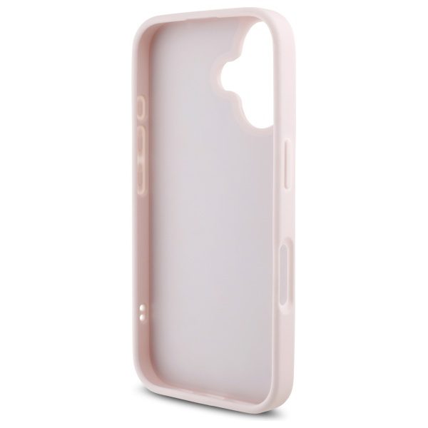 Karl Lagerfeld case for iPhone 16 6,1" KLHCP16SPQDSMGP pink Hard Quilted Signature