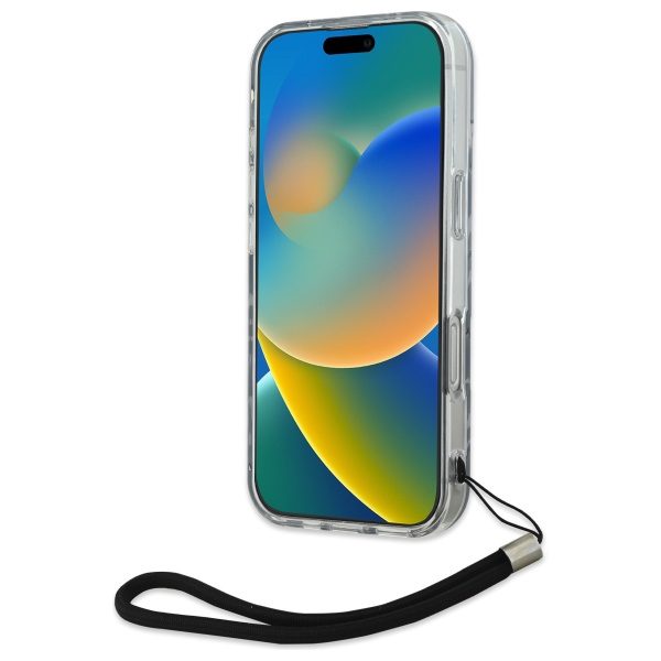 421735_oryg Karl Lagerfeld case for iPhone 16 Pro Max 6,9" KLHCP16XHZBPKCCU Purple Hard Zebra With Cord