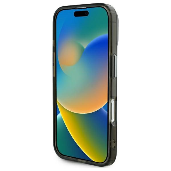 Karl Lagerfeld case for iPhone 16 6,1" KLHMP16SHLSCHK black Hard IML Metal Choupette Head MagSafe