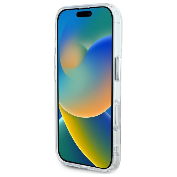 Karl Lagerfeld case for iPhone 16 6,1" KLHMP16SHLSKIH white Hard IML Metal Karl Head MagSafe