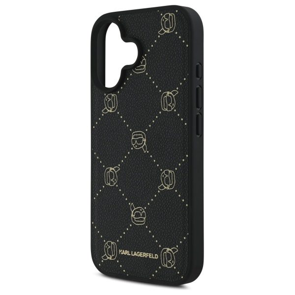 Karl Lagerfeld case for iPhone 16 6,1" KLHMP16SPGKHPHK black Hard Karl Head MagSafe
