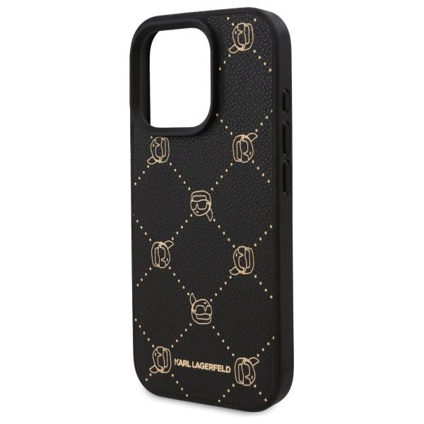 Karl Lagerfeld case for iPhone 16 Pro Max 6,9" KLHMP16XPGKHPHK black Hard Karl Head MagSafe