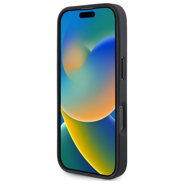 BMW case for iPhone 16 Pro 6,3" BMHMP16L23PUPTK Hardcase M Perf, Tricolor Printed Stripes MagSafe black