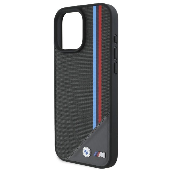 BMW case for iPhone 16 Pro Max 6,9" BMHMP16X23PUTRA Hardcase M Meshed Tricolor Stripes MagSafe anthracite