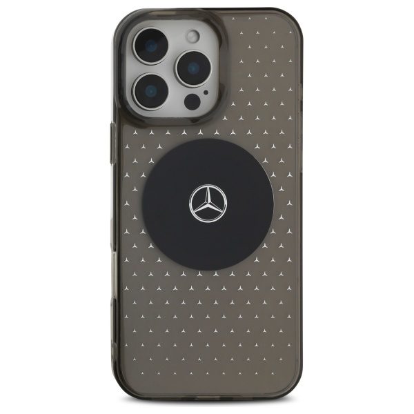 Mercedes case for iPhone 16 Pro 6,3" MEHMP16L23HCPK Hardcase MB Case Star Pattern black