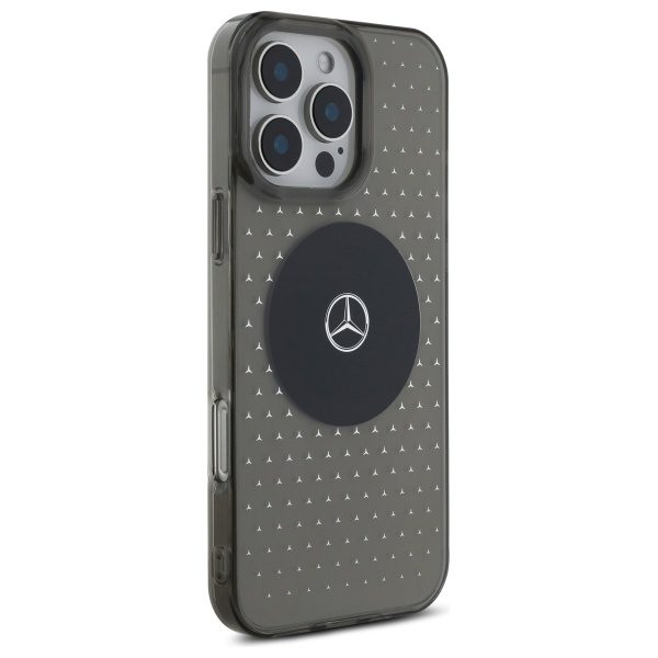 Mercedes case for iPhone 16 Pro 6,3" MEHMP16L23HCPK Hardcase MB Case Star Pattern black