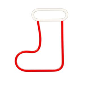 422143_oryg Neon LED CHRISTMAS SOCK white red FLNE23 Forever Light