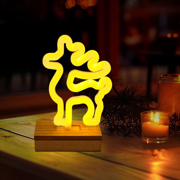 422165_oryg Neon Wood Stand LED DEER warm white FLNW02 Forever Light
