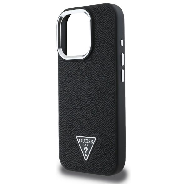 422311_oryg Guess HC MagSafe Grained PU Triangle Logo case for iPhone 16 Pro Max 6,9" black