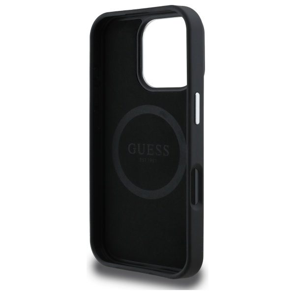 422312_oryg Guess HC MagSafe Grained PU Triangle Logo case for iPhone 16 Pro Max 6,9" black