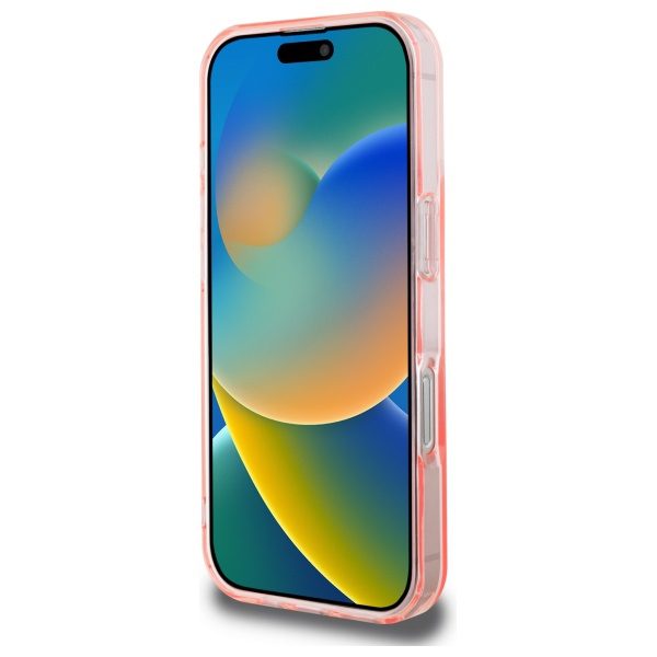 Guess HC MagSafe IML Glitter Circle case for iPhone 16 Pro Max 6,9" pink