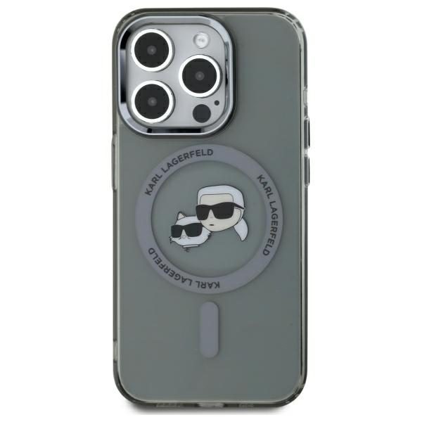 422423_oryg Karl Lagerfeld HC MagSafe IML Metal KC Heads case for iPhone 15 Pro Max 6,7" black